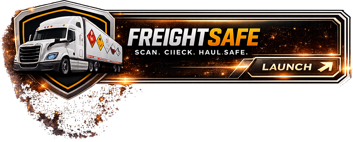 FreightSafe — Scan. Check. Haul Safe.